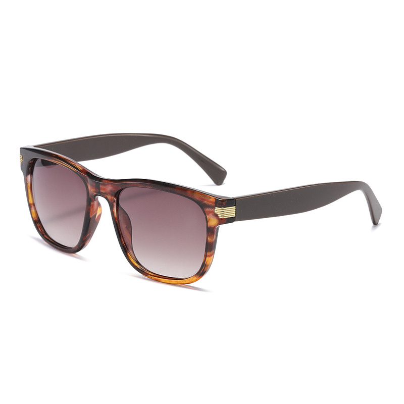 Forma de la moda Rectángulo PC Reciclado Gafas de sol de mujeres polarizadas #81588