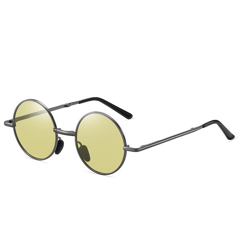Gafas de sol polarizadas de Metal Polarizadas de Metal Plegable de bolsillo #81699