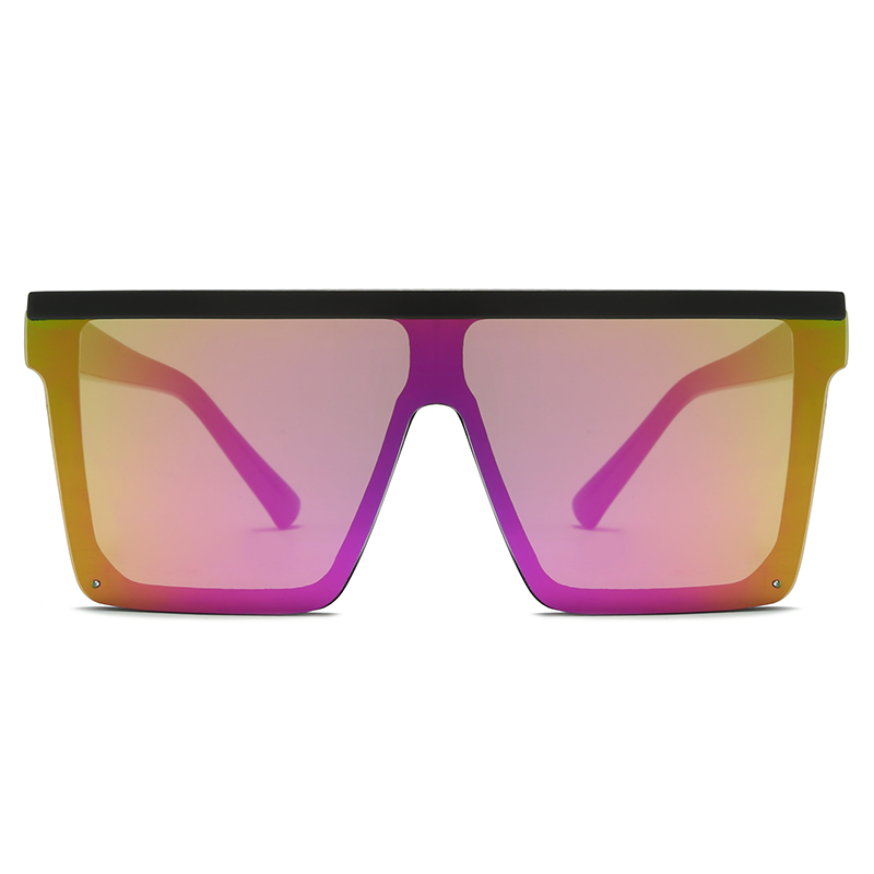 Productos listos Diseño delantero de gran tamaño Sense unisex Moda espejo de plástico lentes polarizadas Gafas de sol #82702