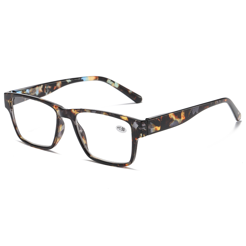 Rectangle Shape Classic Tortoise Color Men/Women Gafas de lectura de plástico #81310